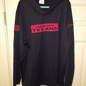 Nike Houston Texans NFL Sideline Dri-Fit Hoodie Men's sz XXL.